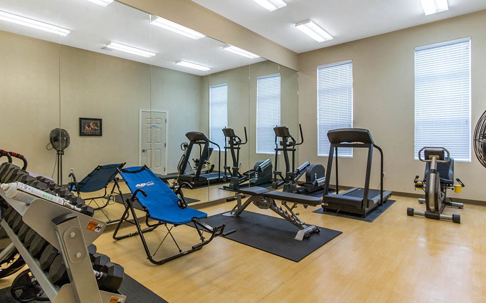 Fitness center at Altus AFB Homes